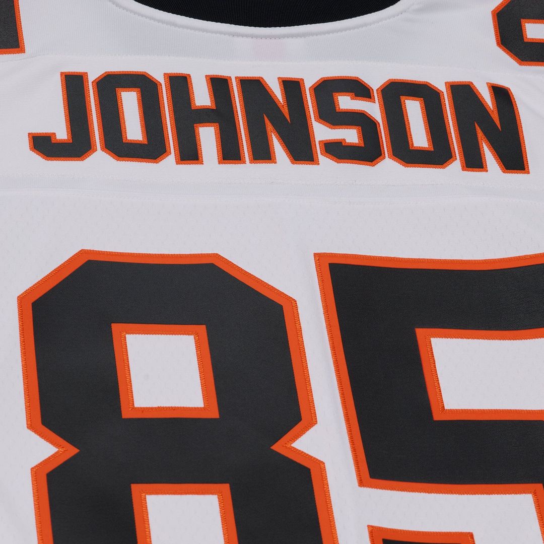 Men's Cincinnati Bengals Chad Johnson Mitchell & Ness White 2001 Legacy Replica Player Jersey