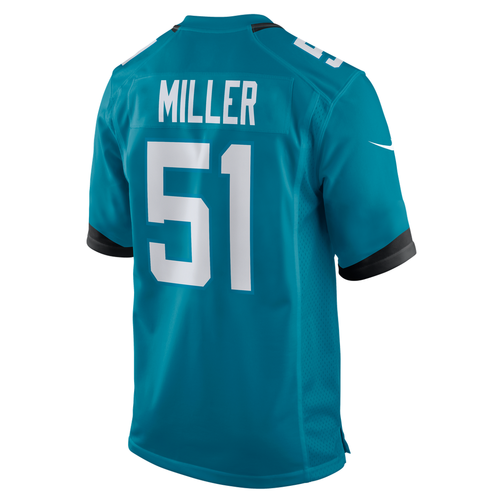 Men's Jacksonville Jaguars Ventrell Miller Nike  Teal  Game Jersey