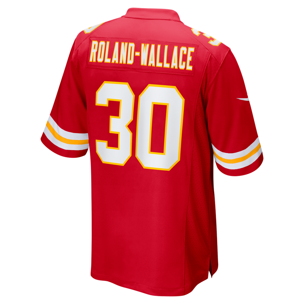Men's Kansas City Chiefs Chris Roland-Wallace Nike  Red  Game Jersey