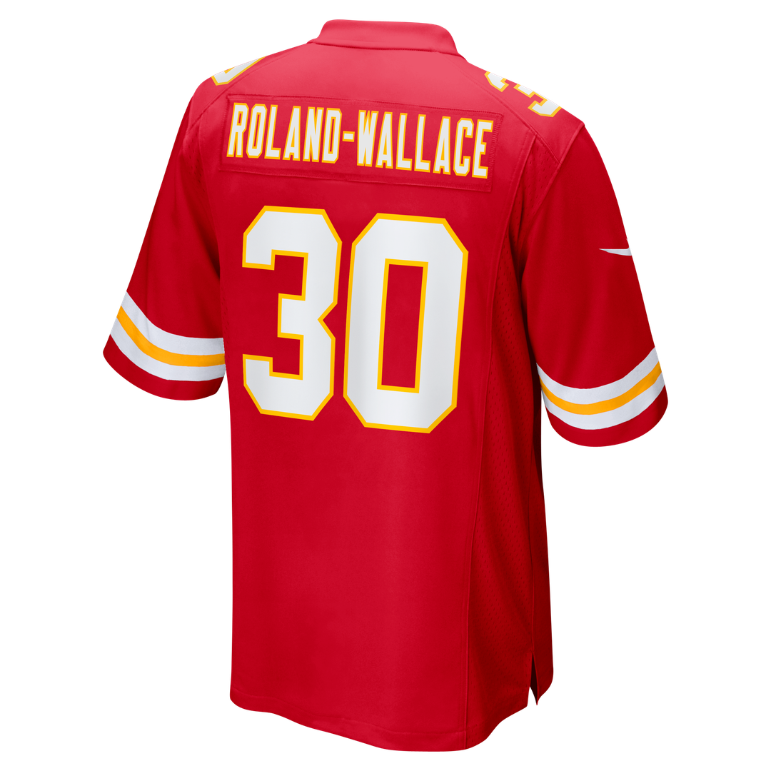 Men's Kansas City Chiefs Chris Roland-Wallace Nike  Red  Game Jersey