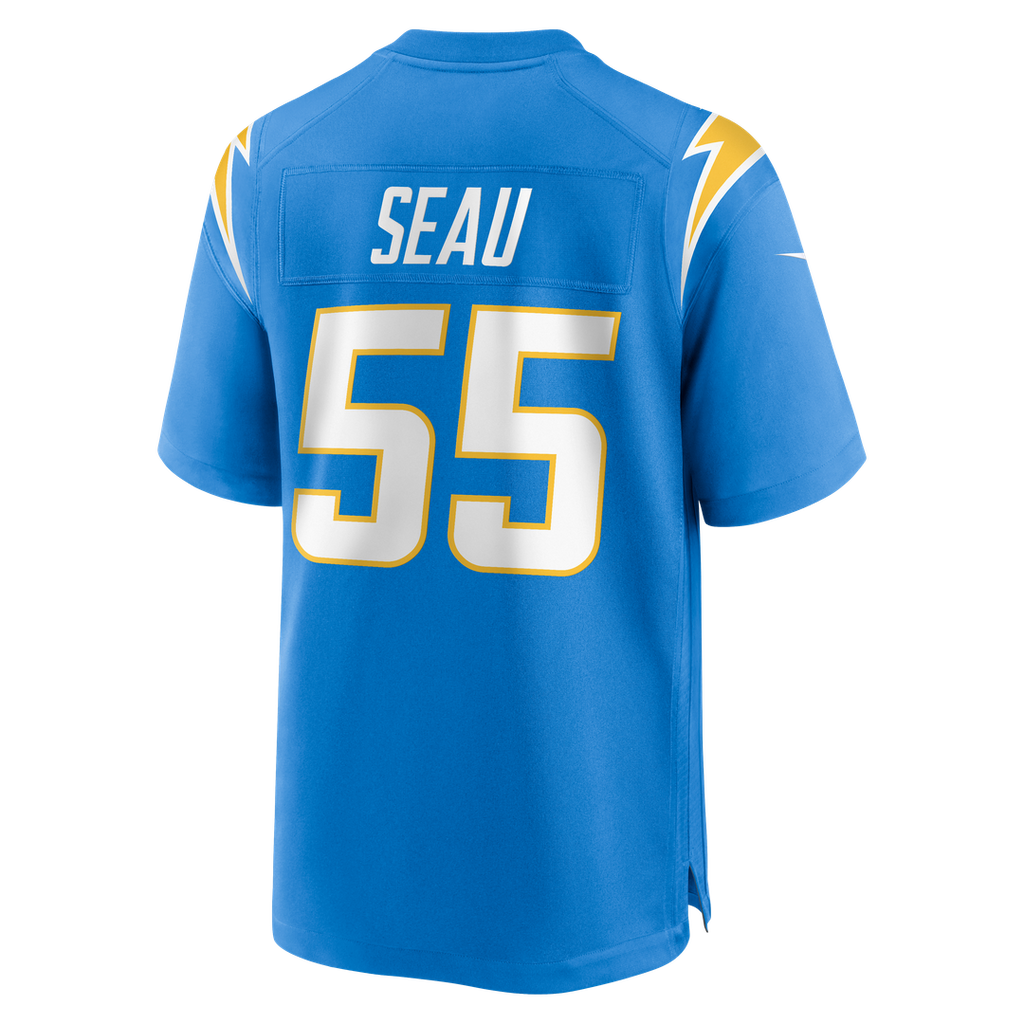 Men's Los Angeles Chargers Junior Seau Nike Powder Blue Game Retired Player Jersey