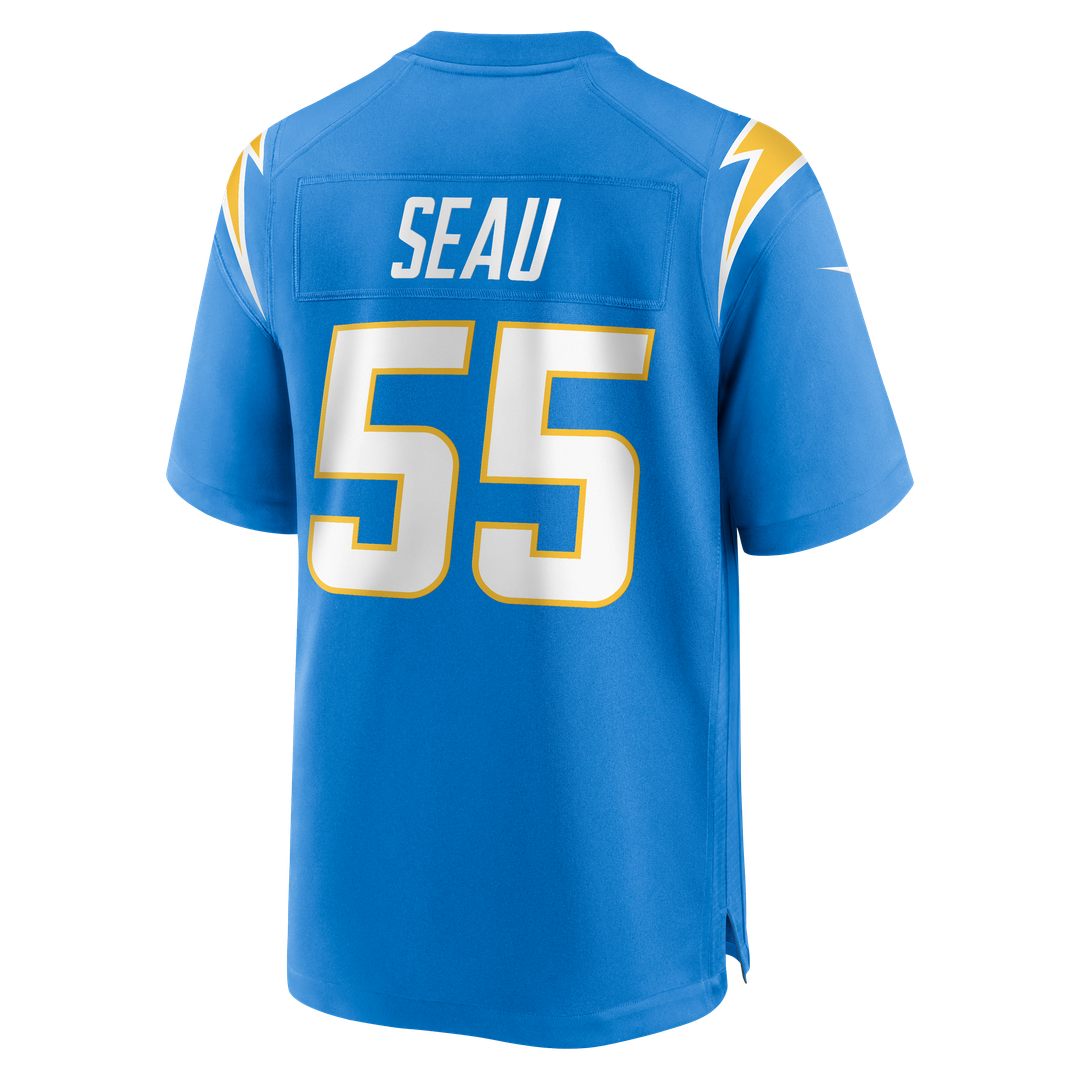 Men's Los Angeles Chargers Junior Seau Nike Powder Blue Game Retired Player Jersey