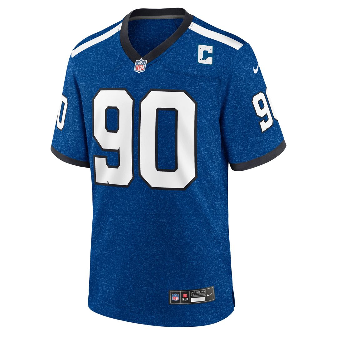 Men's Indianapolis Colts Grover Stewart Nike Blue Alternate Game Jersey