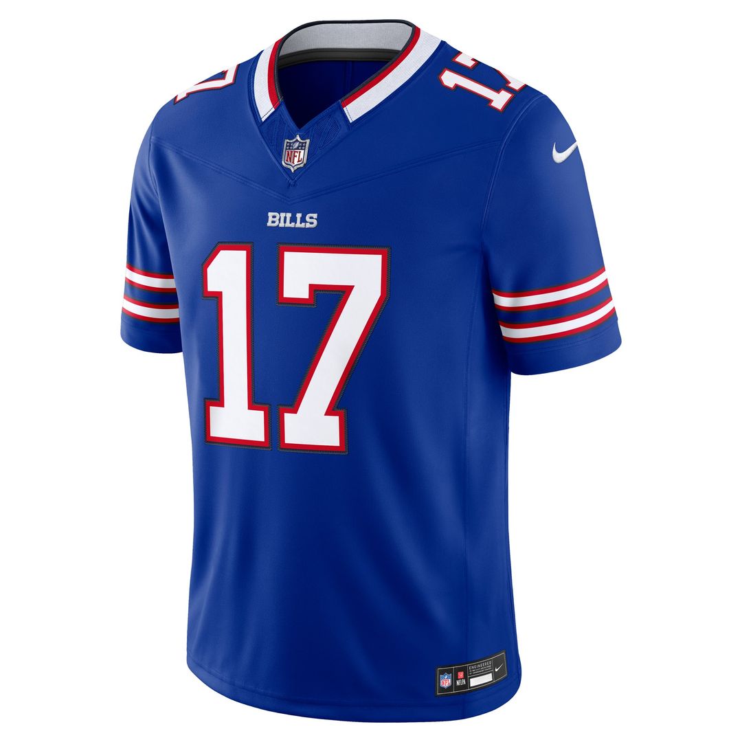 Men's Buffalo Bills Josh Allen Nike White Vapor F.U.S.E. Stitched Limited Jersey