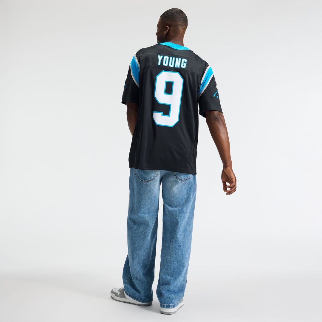 Men's Carolina Panthers Bryce Young Nike Blue Alternate Vapor F.U.S.E. Stitched Limited Jersey