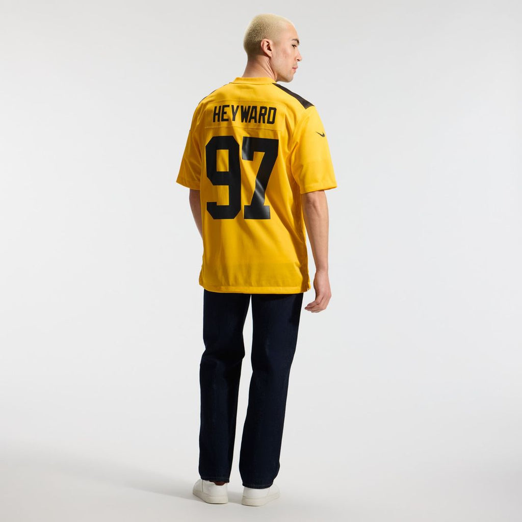 Men's Pittsburgh Steelers Cameron Heyward Nike Gold Alternate 1933 Throwback Game Jersey