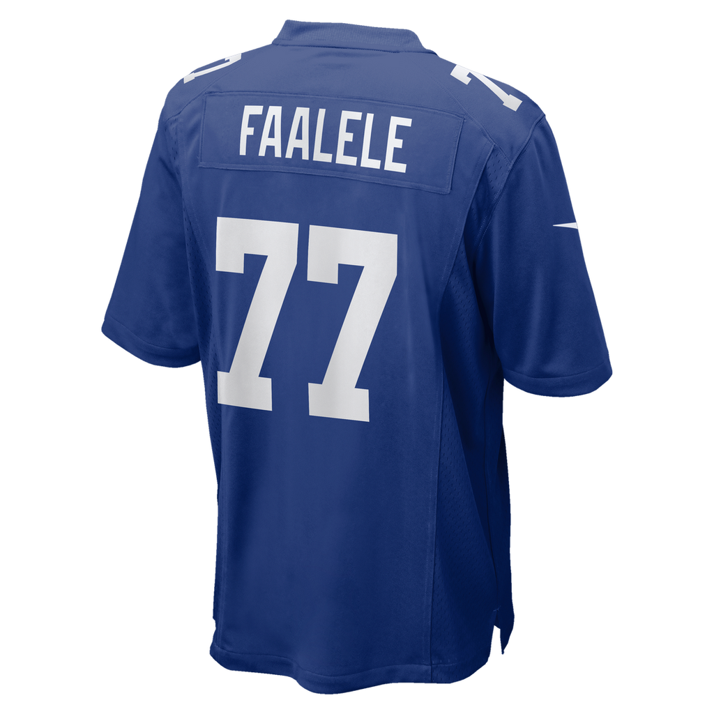 Men's New York Giants Daniel Faalele Nike Royal Team Game Jersey