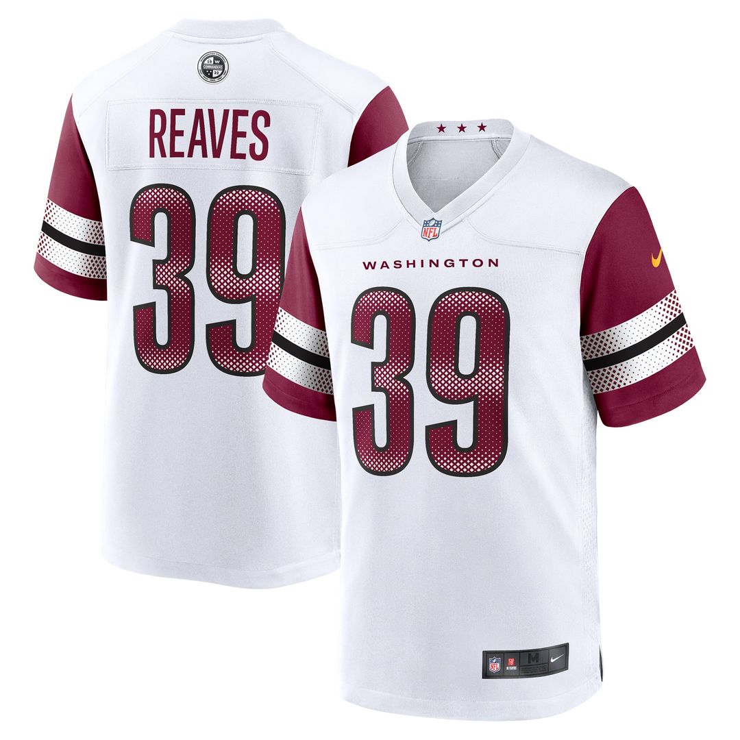 Men's Washington Commanders Jeremy Reaves Nike  Burgundy  Game Jersey