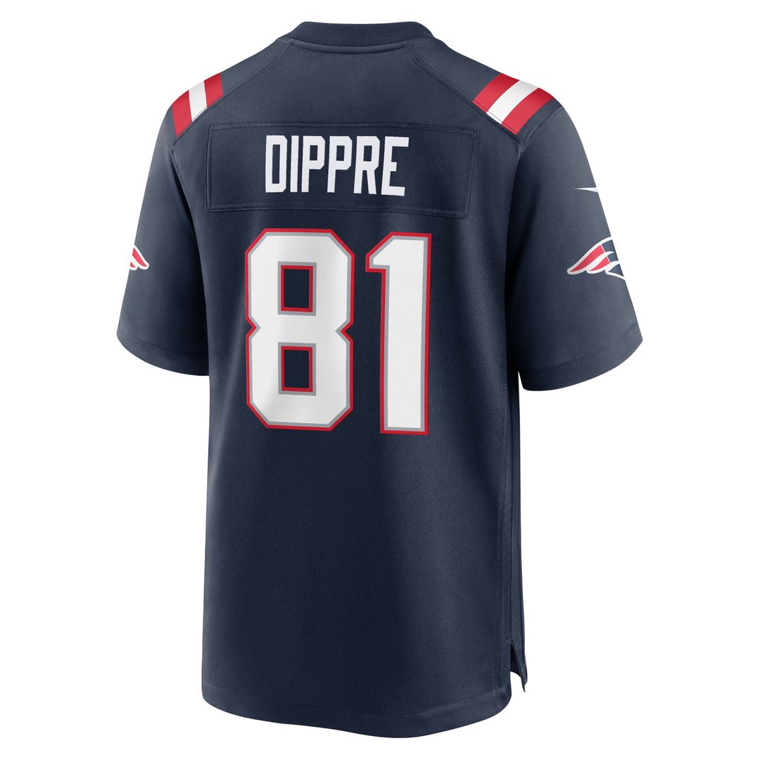 Men's New England Patriots CJ Dippre Nike Navy Team Game Jersey