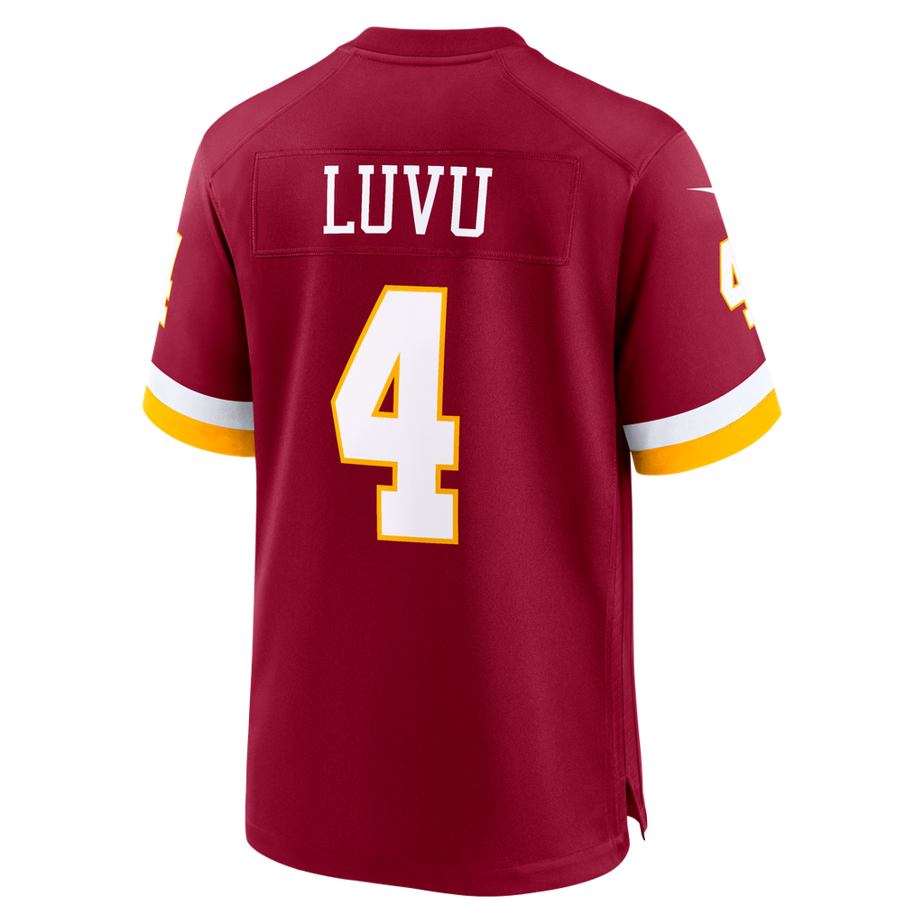Men's Washington Commanders Frankie Luvu Nike White Game Super Bowl Era Jersey