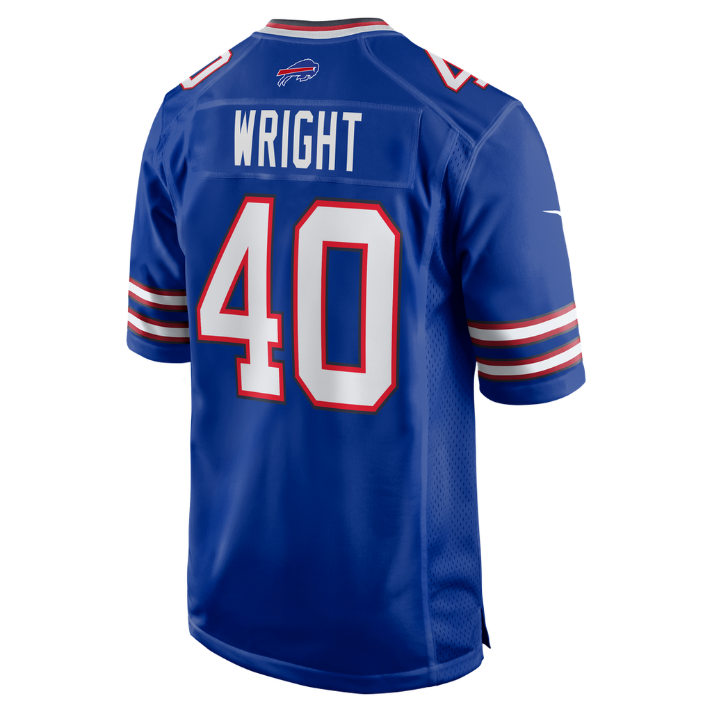 Men's Buffalo Bills Matthew Wright Nike  Royal Team Game Jersey