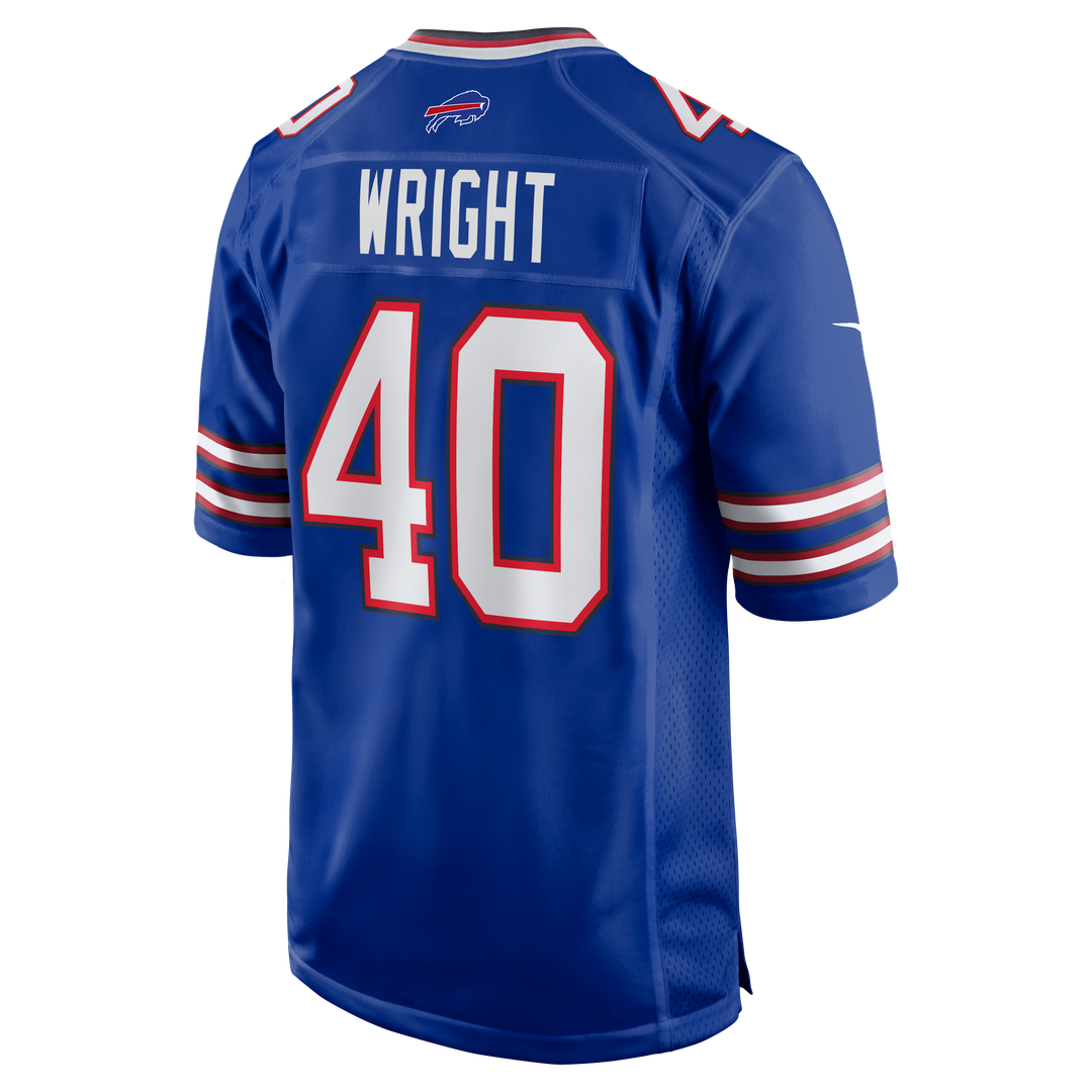 Men's Buffalo Bills Matthew Wright Nike  Royal Team Game Jersey