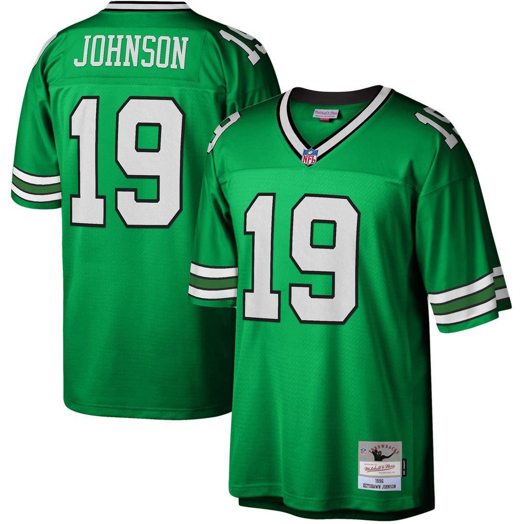 Men's New York Jets Keyshawn Johnson Mitchell & Ness Green Legacy Replica Jersey