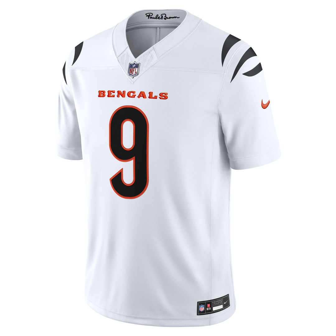 Men's Cincinnati Bengals Joe Burrow Nike Orange Alternate Vapor F.U.S.E. Stitched Limited Jersey