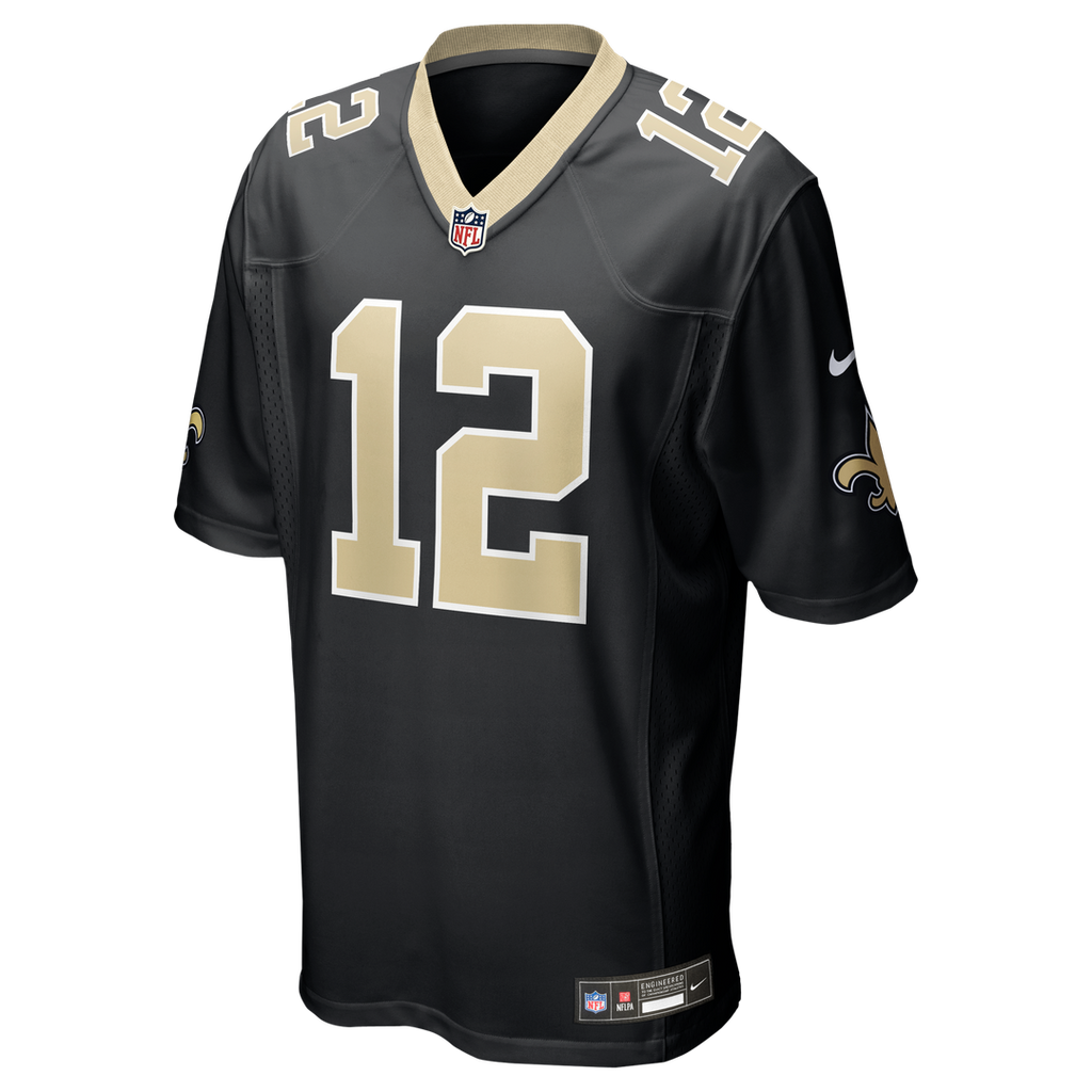 Men's New Orleans Saints Chris Olave Nike Black Player Game Jersey