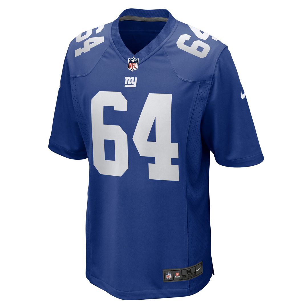 Men's New York Giants Aaron Stinnie Nike  Royal Team Game Jersey