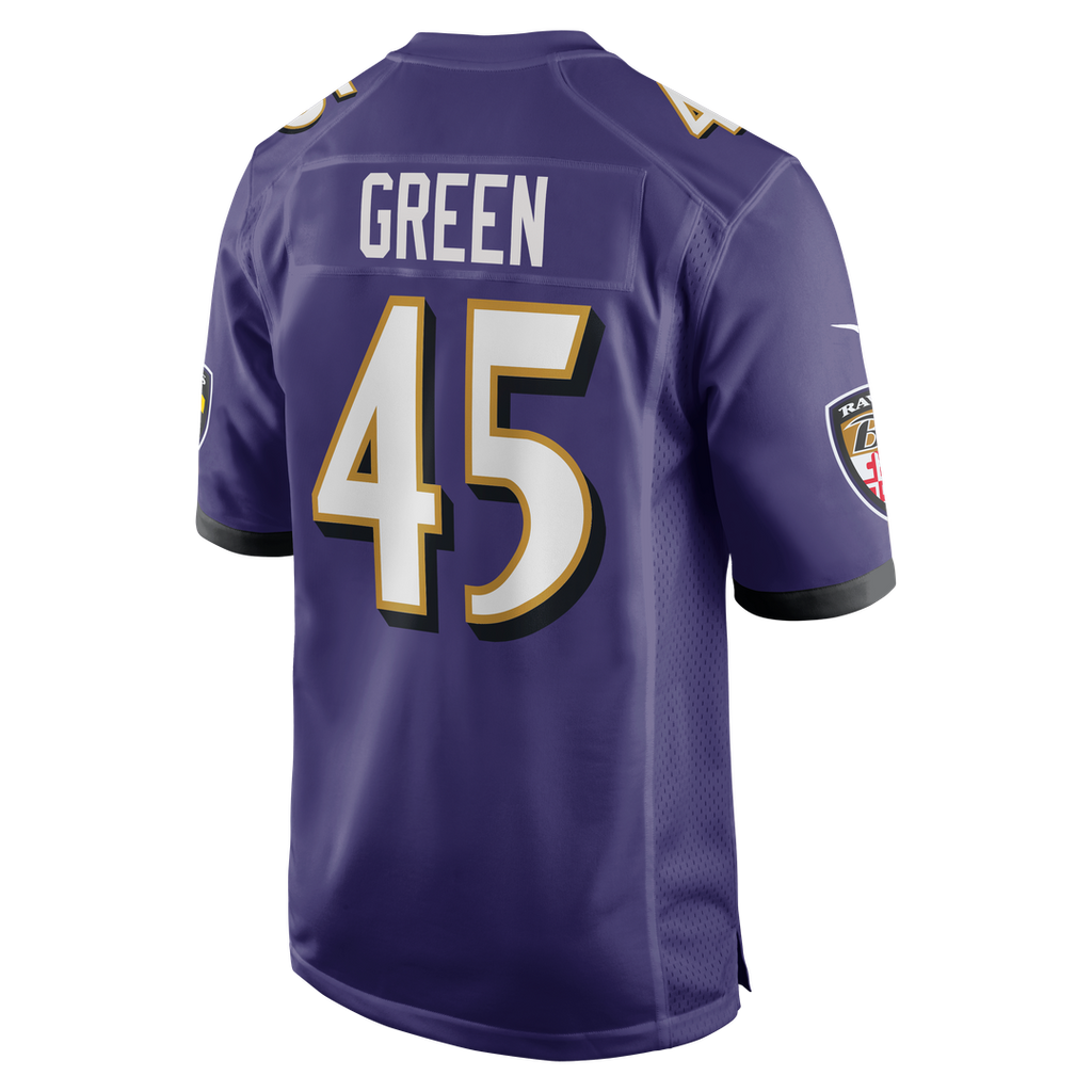 Men's Baltimore Ravens Mike Green Nike  Purple Team Game Jersey