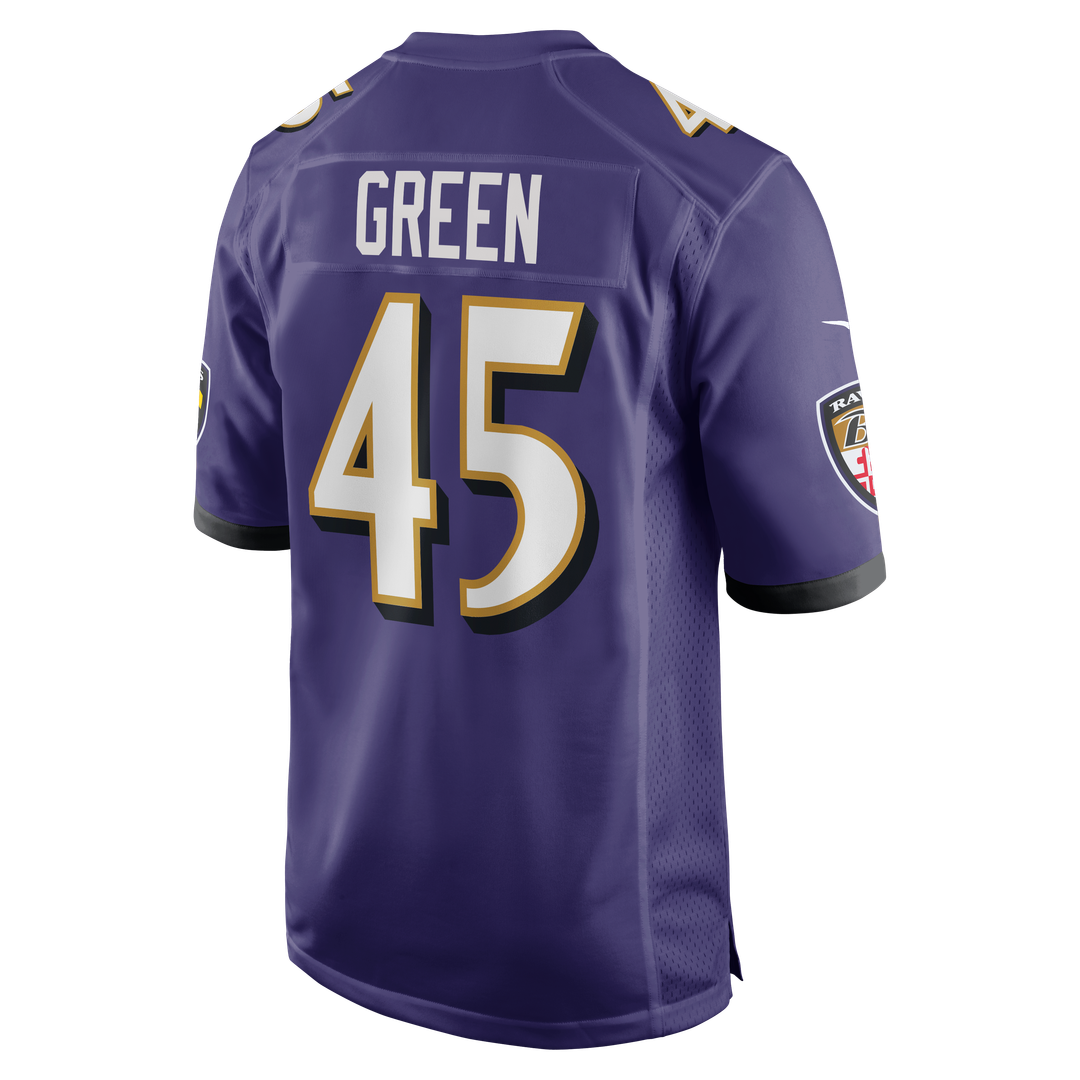 Men's Baltimore Ravens Mike Green Nike  Purple Team Game Jersey