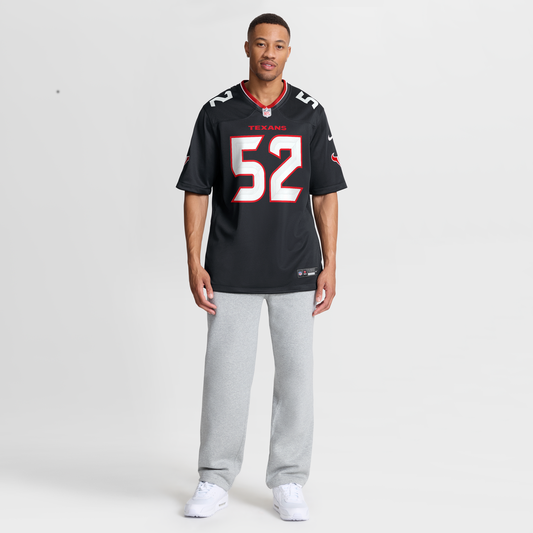 Men's Houston Texans Xavier Thomas Nike  Navy Team Game Jersey