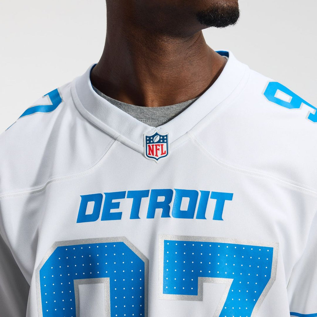 Men's Detroit Lions Aidan Hutchinson Nike Blue Game Jersey