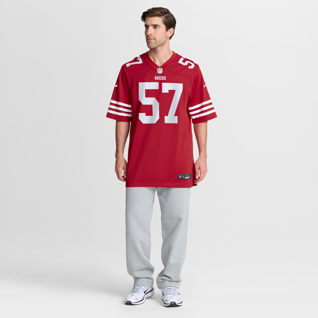 Men's San Francisco 49ers Luke Gifford Nike  Scarlet Team Game Jersey