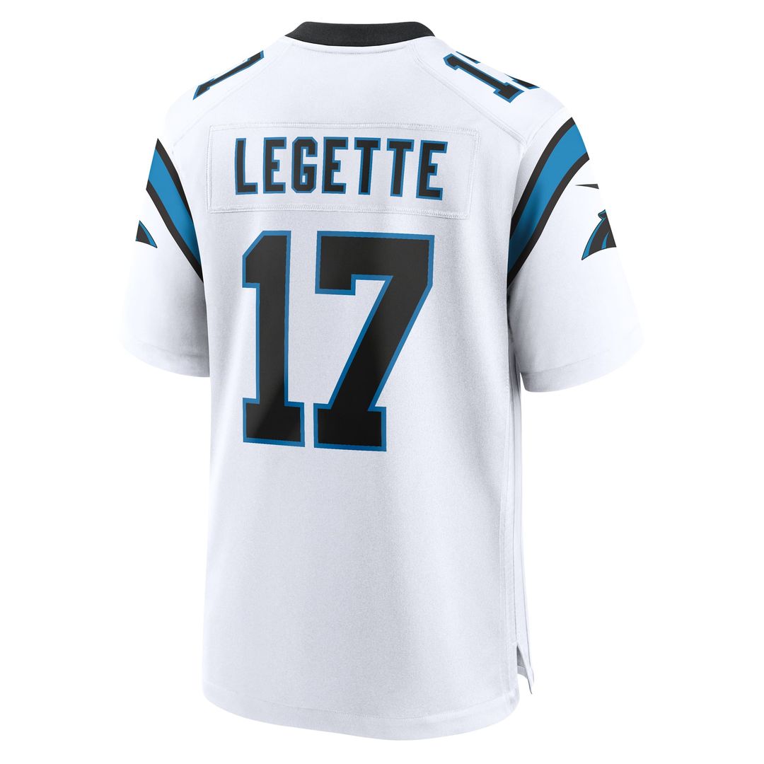 Men's Carolina Panthers Xavier Legette Nike  White Game Jersey