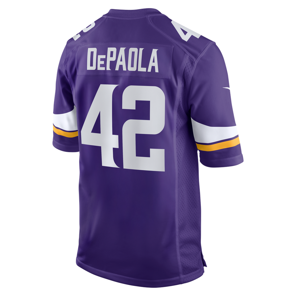 Men's Minnesota Vikings Andrew DePaola Nike Purple Game Jersey
