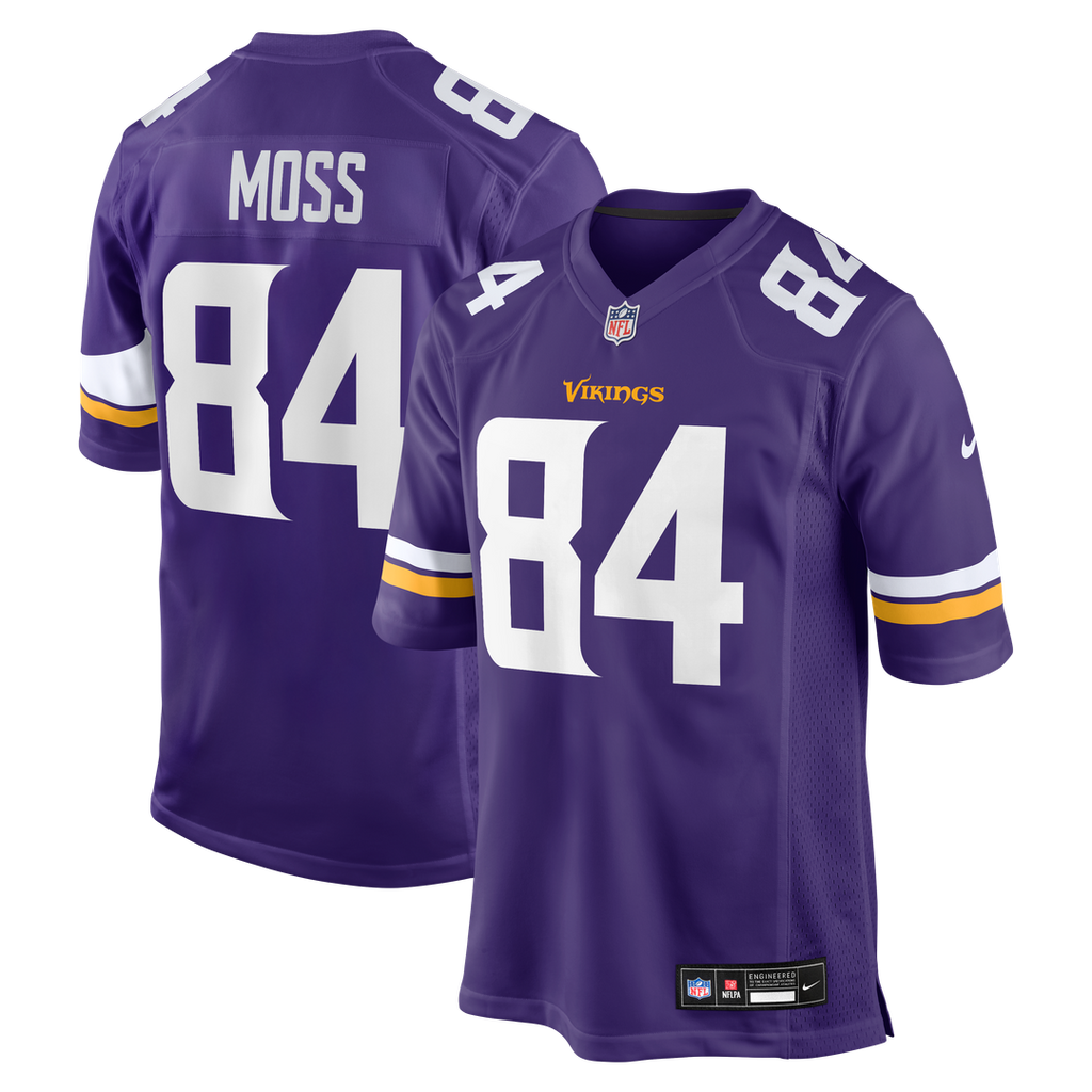 Men's Minnesota Vikings Randy Moss Nike Purple Game Retired Player Jersey