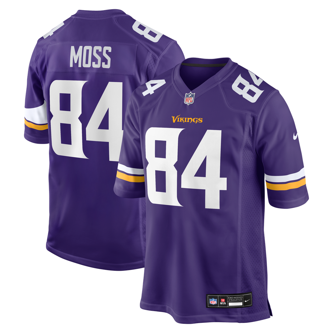 Men's Minnesota Vikings Randy Moss Nike Purple Game Retired Player Jersey