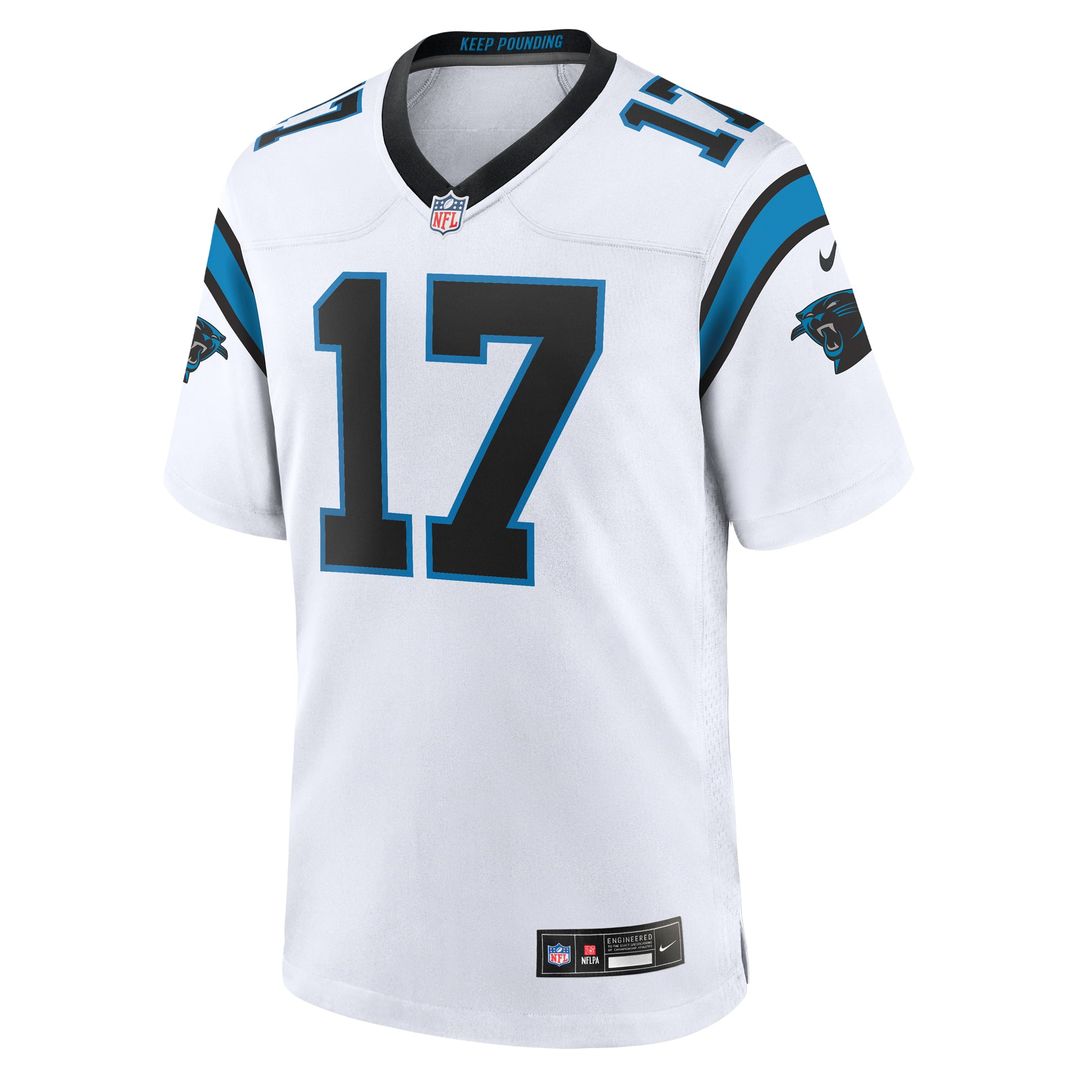 Men's Carolina Panthers Xavier Legette Nike  White Game Jersey