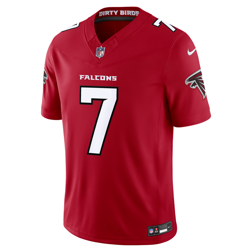 Men's Atlanta Falcons Bijan Robinson Nike Black Alternate Throwback Vapor F.U.S.E. Stitched Limited Jersey