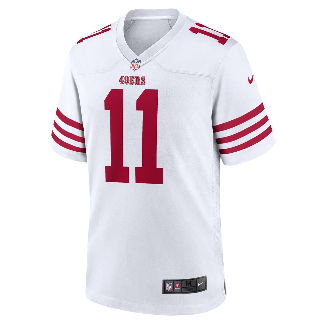 Men's San Francisco 49ers Brandon Aiyuk Nike Scarlet Team Player Game Jersey