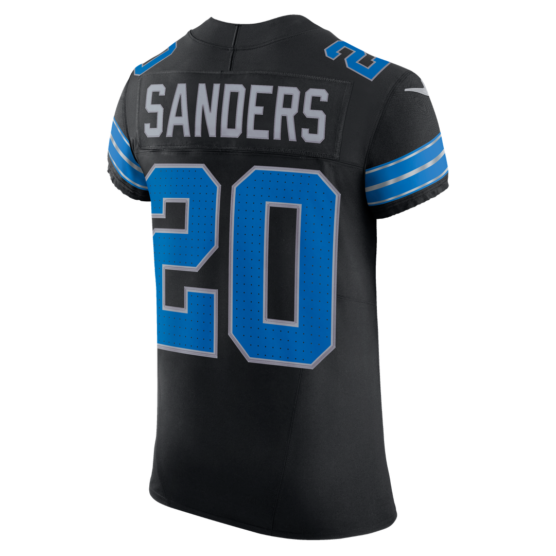 Men's Detroit Lions Barry Sanders Nike Black Alternate Vapor F.U.S.E. Elite Jersey