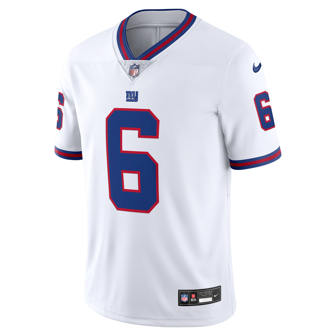 Men's New York Giants Jaxson Dart Nike White Vintage White Vapor Untouchable Stitched Limited Jersey