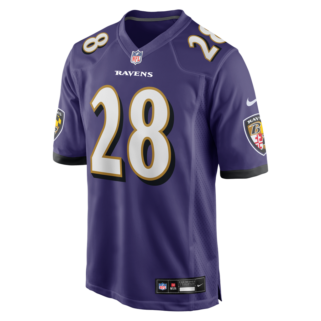 Men's Baltimore Ravens Taven Bryan Nike  Purple Team Game Jersey