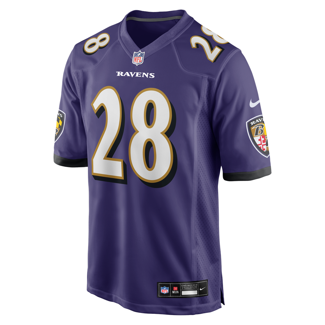 Men's Baltimore Ravens Taven Bryan Nike  Purple Team Game Jersey