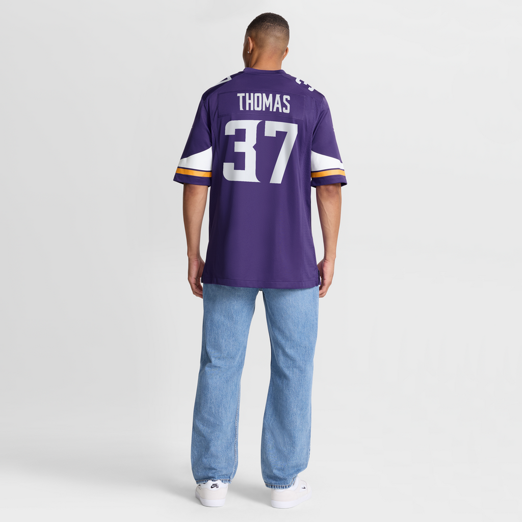 Men's Minnesota Vikings Tavierre Thomas Nike  Purple Team Game Jersey