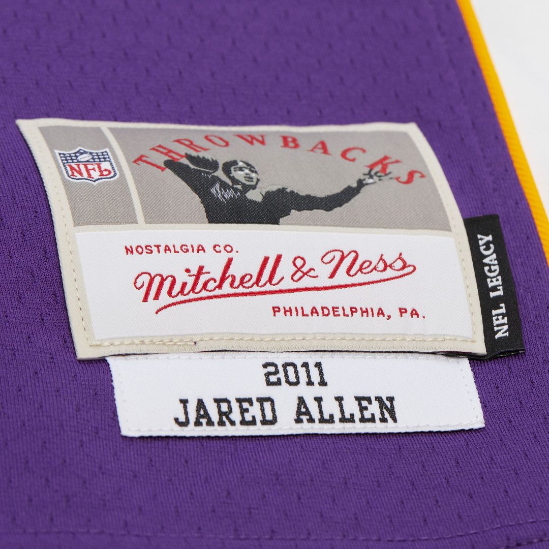 Men's Minnesota Vikings Jared Allen Mitchell & Ness Purple 2011 Legacy Replica Jersey