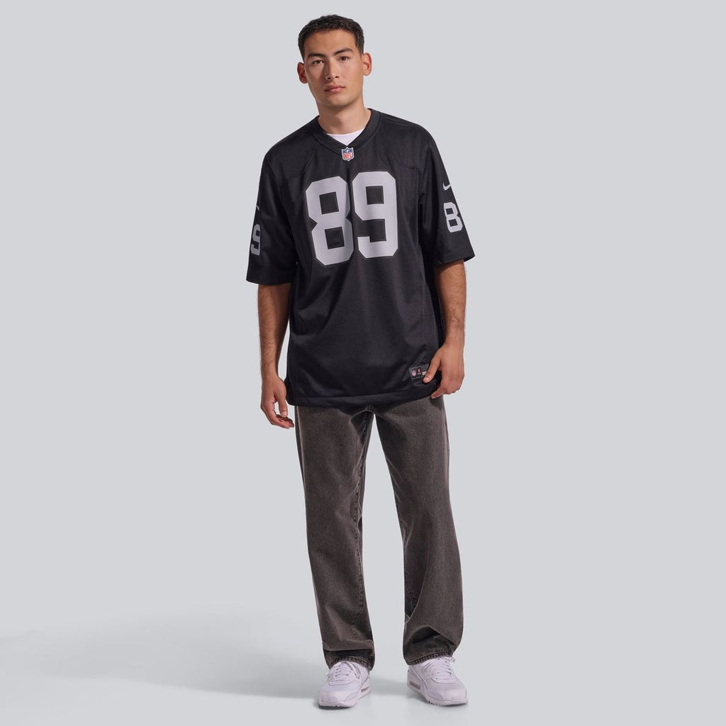 Men's Las Vegas Raiders Brock Bowers Nike Black  Player Game Jersey