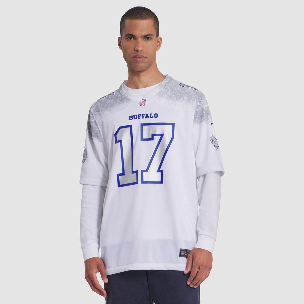 Men's Buffalo Bills Josh Allen Nike White Rivalries Collection Game Jersey