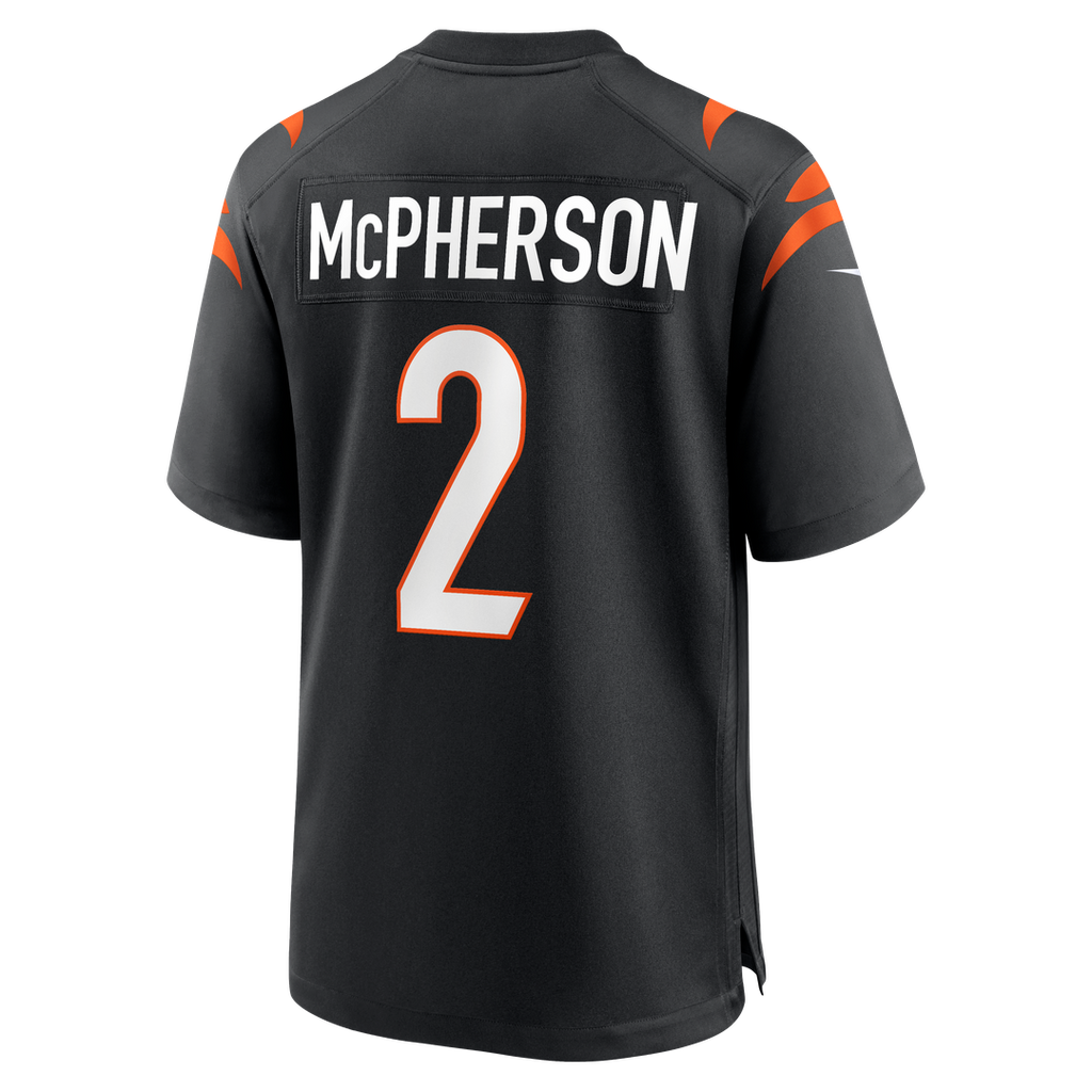 Men's Cincinnati Bengals Evan McPherson Nike Black Game Jersey