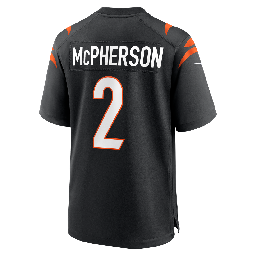 Men's Cincinnati Bengals Evan McPherson Nike Black Game Jersey