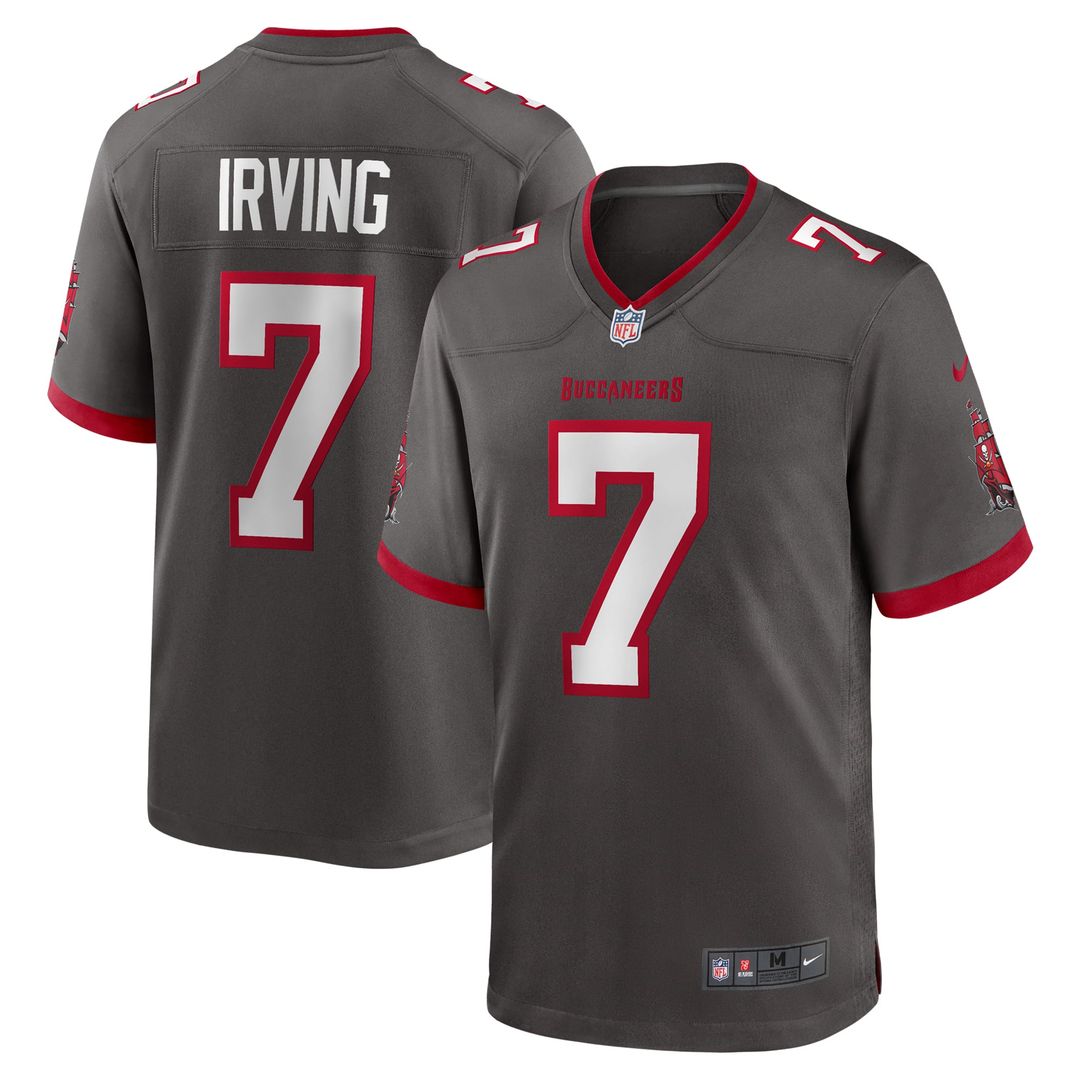 Men's Tampa Bay Buccaneers Bucky Irving Nike  Pewter Alternate Game Jersey