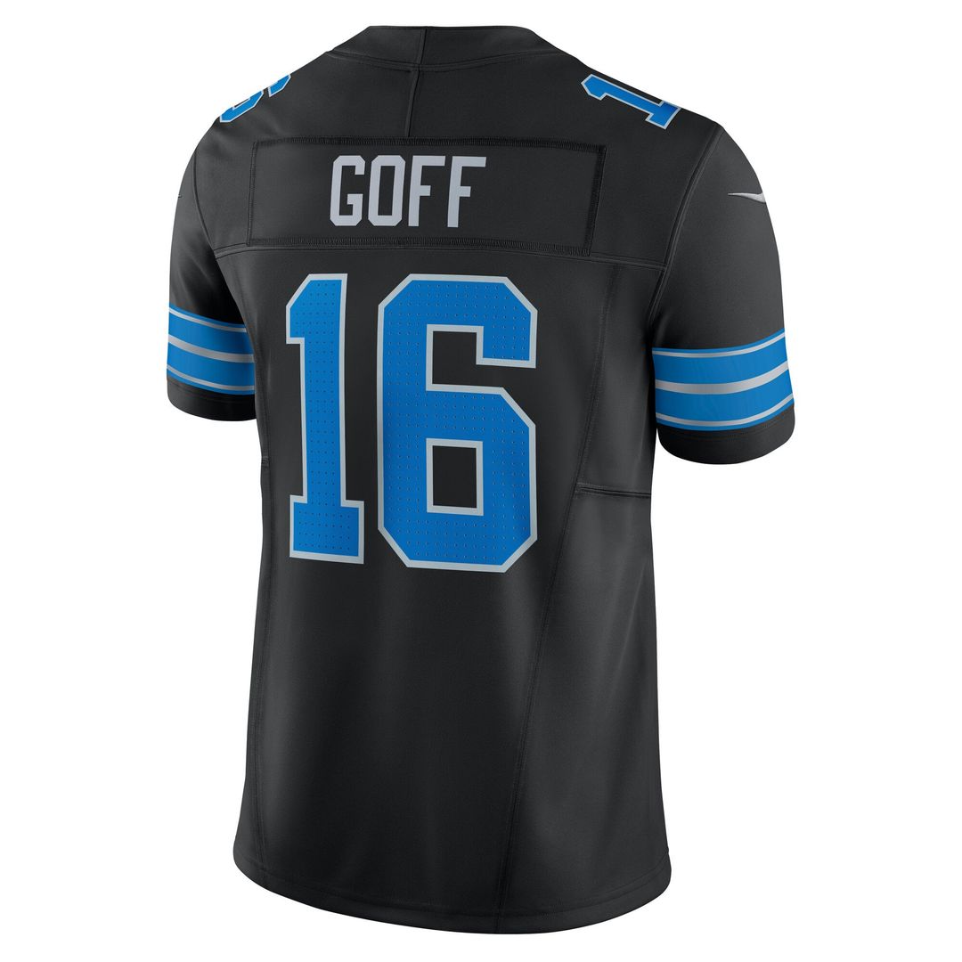 Men's Detroit Lions Jared Goff Nike Black Vapor F.U.S.E. Limited Jersey