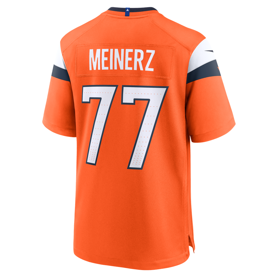 Men's Denver Broncos Quinn Meinerz Nike  Orange Team Game Jersey