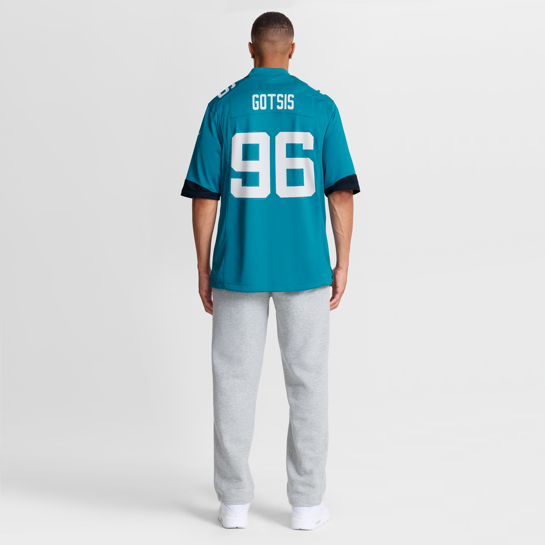 Men's Jacksonville Jaguars Adam Gotsis Nike Teal Game Jersey