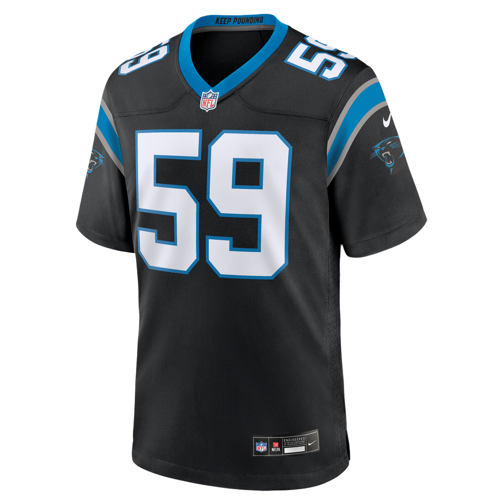 Men's Carolina Panthers Luke Kuechly Nike  Black Team Game Jersey