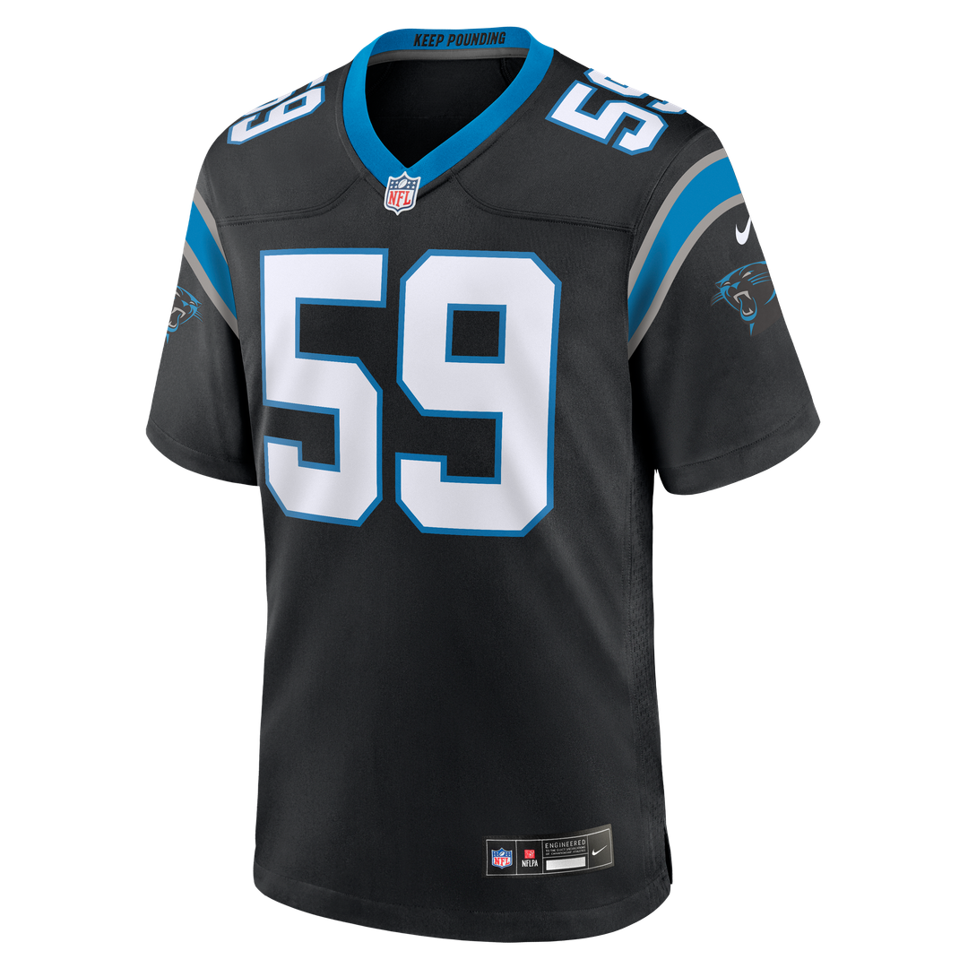 Men's Carolina Panthers Luke Kuechly Nike  Black Team Game Jersey