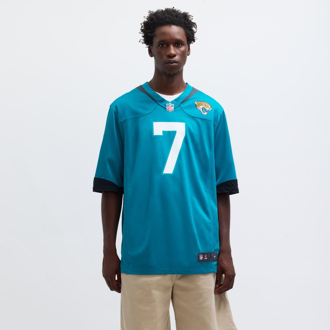 Men's Jacksonville Jaguars Brian Thomas Jr Nike Teal  Player Game Jersey