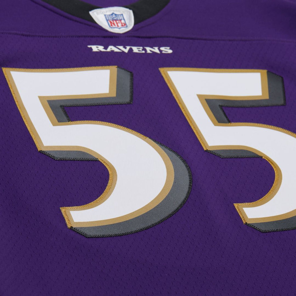 Men's Baltimore Ravens Terrell Suggs Mitchell & Ness White 2003 Legacy Replica Player Jersey